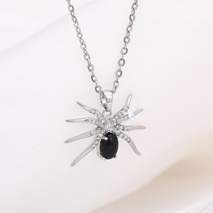 Collana con Ciondolo a Forma di Ragno per Donne, Stile Punk di Halloween, Gioiello di Moda per Uso Quotidiano, Idea Regalo - Product Image 2