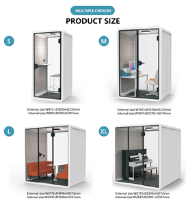 Cabina de aislamiento de sonido profesional hecha a medida <span class=keywords><strong>para</strong></span> práctica de instrumentos de Escuela de Música, entrenamiento vocal, estudio de vaina acústica - Product Image 3