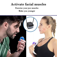 Balle de fitness faciale en gel de silice, exerceur de mâchoire, tonifiant facial, réduit le double menton, balle de relaxation, entraînement de fitness, simulateur de ligne de la mâchoire