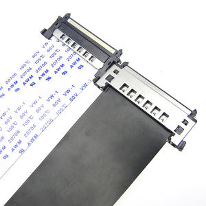 Câble plat flexible FFC AWM 20706 105C 60V VW-1 vers connecteur JAE FI-X30HL ou RE41 FI-RE51 avec blindage EMI - Product Image 5