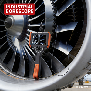 Boroscopio ad alta flessibilità da 0,75 mm con tubo guida in PI a filettatura superfine per l'accesso a motori aerospaziali, pale di turbine e canali a piccolo diametro - Product Image 1
