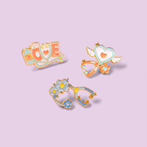 Tim ống nghe men pin góc tim hoa thuốc trâm cài cho y tá bác sĩ chăm sóc sức khỏe phù hiệu y tế đồ trang sức <span class=keywords><strong>RN</strong></span> Quà Tặng - Product Image 5