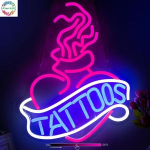 IPixel livraison directe tatouage populaire personnalisé veilleuse personnalisable néon Logo <span class=keywords><strong>pour</strong></span> boutique <span class=keywords><strong>bar</strong></span> club décor étanche lumière LED néon - Product Image 1