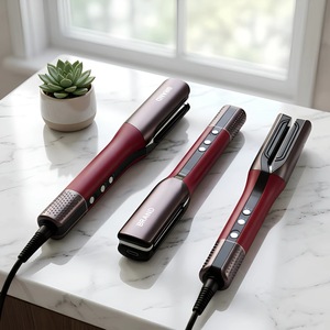 Wholesale Bulk Ionic Ceramic Professional Hair Straightener & Dryer 2-in-1 Brushless Motor for Retail Supply
