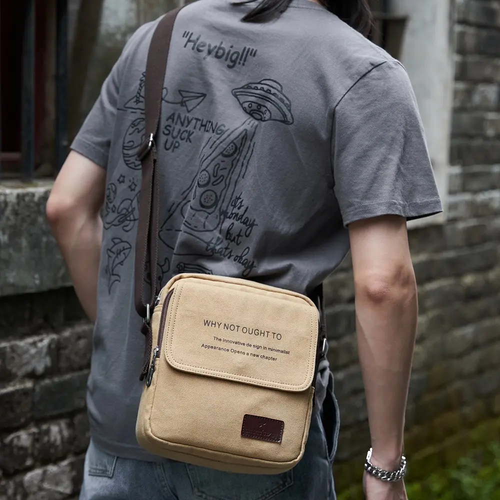 2022 Classic Bike Messenger Over the Shoulder Bag Men Crossbody Bags Women High Standard in Quality Vintage Canvas Sling Bags