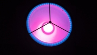 Mini projecteur rétro IP65 450W RGBALC 6-en-1 avec Aura et anneau LED pour événements scéniques