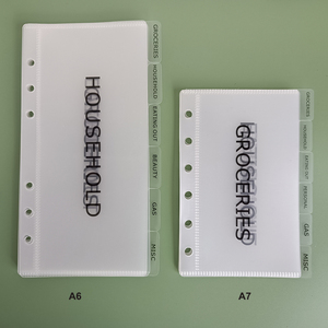 Số lượng lớn tùy chỉnh Tự làm tái sử dụng đầy màu sắc Tiền Phong bì túi với các tab bên mở Frosted PP hàng tuần hàng tháng Ngân Sách Tiền tổ chức - Product Image 4