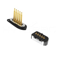 Connexion rapide soudure droite 5 broches pogo connecteur magnétique mâle femelle