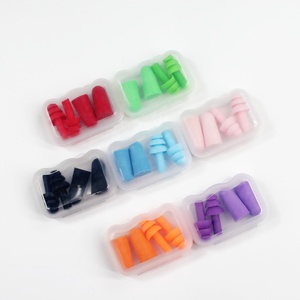 EASETRIP الأكثر مبيعًا سدادات أذن سيليكون أرجوانية للنوم والسفر والحد من الضوضاء والنوم ارتداد بطيء سدادات أذن قابلة لإعادة الاستخدام من الصين - Product Image 4