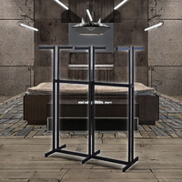 Portant à vêtements moderne en métal RH-GR-SP1-6, 1160*500*1580mm, six bras, support de suspension pour vêtements, pliable et portable