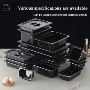 Contenedor Apilable y Duradero <span class=keywords><strong>para</strong></span> Almacenamiento de Alimentos OULU Negro PC 8L 5L con Tapa - Product Image 2