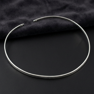 Simple Plain Chain 925 Sterling <b>Silver</b> Jewelry Luxury Chain Link Sterling <b>Silver</b> Manufacturer Antique Plain Necklace Wholesale - Product Image 4