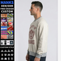 Sweat-shirts pour hommes avec logo imprimé personnalisé, coupe ample, décontractés, mode, luxe, pour la salle de sport, l'entraînement et la remise en forme
