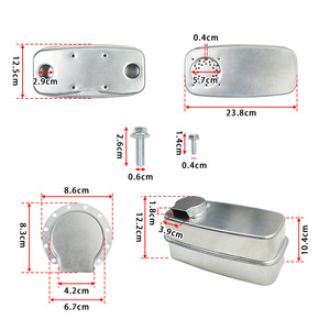 951-0616B ท่อไอเสียแบบสองทางเข้า ขนาด 23.8 ซม. x 12.5 ซม. สำหรับอะไหล่เครื่องตัดหญ้า - Product Image 1