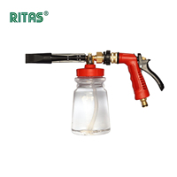 Pistolet à mousse transparent basse pression Ritas, 5 couleurs, lance à mousse, taille personnalisable, pour l'entretien automobile à la vapeur et à l'eau – Offre spéciale