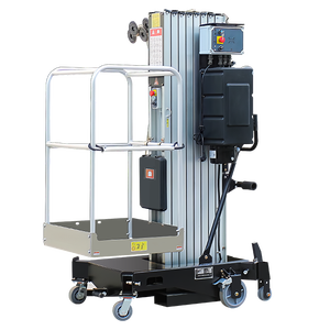 थोक पोर्टेबल ट्रॉली पैलेट एल्यूमीनियम काम डबल मस्तूल एल्यूमीनियम लिफ्ट लिफ्ट - Product Image 1