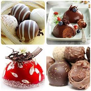 USSE 6 trous <span class=keywords><strong>demi</strong></span>-boule <span class=keywords><strong>sphère</strong></span> chocolat Silicone moule rond Semi <span class=keywords><strong>sphère</strong></span> gâteau Silicone moules de cuisson pour <span class=keywords><strong>Dessert</strong></span> bricolage gelée dôme - Product Image 6