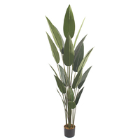 Plantes artificielles Oiseau de paradis de haute qualité pour la décoration intérieure, l'aménagement de centres commerciaux et la décoration de mariages et de fêtes