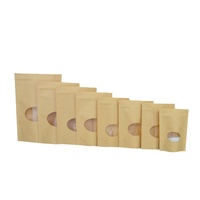Voedselveilige, op maat bedrukte gedroogde fruitbiscuits in kraftpapier doypack zakjes, granola verpakkingszakken