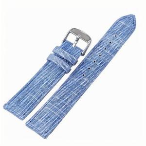 Correa de <span class=keywords><strong>reloj</strong></span> inteligente de lona de nailon y tela vaquera transpirable para <span class=keywords><strong>hombre</strong></span>, 18mm, 20mm, 22mm, 24mm, resistente al agua, suave, con hebilla, correa de <span class=keywords><strong>reloj</strong></span> para <span class=keywords><strong>Samsung</strong></span> - Product Image 5