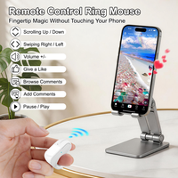   Anillo Inteligente con Control Remoto para TikTok, Instagram Reels, Obturador de Cámara y Pasador de Páginas para Tablets iOS y Android