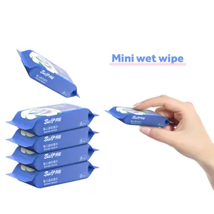 Mini Portable Baby Wipe Cellulose Fiber Natural Material Feminine Cleansing Wet Wipes