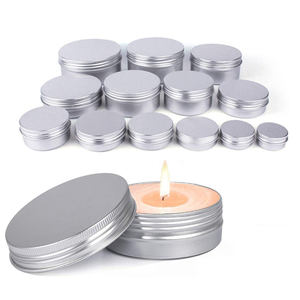 Tarro de crema de cera de pomada personalizado, contenedor de crema para el pelo, lata de vela de aluminio, tarro de cosméticos con tapa de tornillo, 10/15/30/50g - Product Image 1