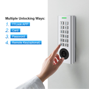 Wasserdichter RFID 13,56 MHz Metall-Passcode Anti-Vandalismus-TTLock-Zugangs kontroll system Standalone-Tastatur-Zugangs kontrolle - Product Image 2