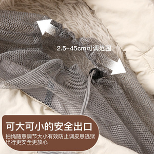<b>Pet</b> Travel Crossbody Bag Polyester Waterproof Breathable Mesh Lining Outdoor Dog <b>Carrier</b> Large Capacity Fashion Style - Product Image 3
