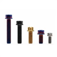 Vis de moto à tête Torx en titane GR5 Ti6Al4V, revêtement PVD, usinage CNC, résistant à la corrosion, classe 8.8, fabricant OEM personnalisé, toutes tailles