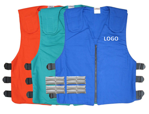 Gilet rafraîchissant en coton ignifuge avec pochettes de gel réutilisables pour la fonderie, le soudage, la construction et le stress thermique - Vente en gros - Product Image 2