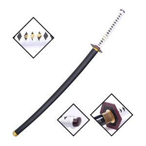 Vente rapide traditionnel japonais samouraï accessoire épée démon tueur <span class=keywords><strong>Tomioka</strong></span> Giyuu Cosplay Anime épée en bois - Product Image 1