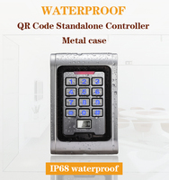 Teclado Metálico RFID Impermeable Independiente con Escáner de Código QR Dinámico 13.56Mhz, Cerradura de Puerta IC, Control de Acceso Móvil con Código QR para Exteriores