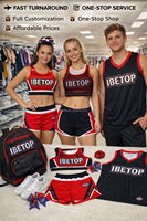 Tenue de Danse et de Cheerleading Personnalisée à Strass et Jupes, Impression de Votre Logo, Idéale pour la Compétition et l'Entraînement – Nouveauté Tendance