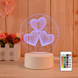 Lampu Tidur 3D Desain Baru, Pengisian Daya USB, Hadiah, Lampu Warna-warni, Dekorasi Ruangan, Dekorasi Rumah - Product Image 3