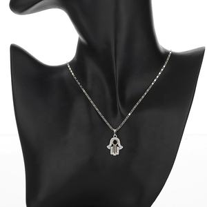 宗教的なパームジュエリーセットトルコ美しい真鍮18Kゴールドメッキサボテンイヤリングネックレスジュエリーセットジルコン付き - Product Image 5