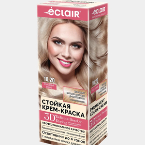 Eclair Professional Salon Coloration capillaire longue durée en tubes 3D, crème colorante permanente à base d'huile végétale, sans ammoniaque, facile à utiliser - Product Image 1