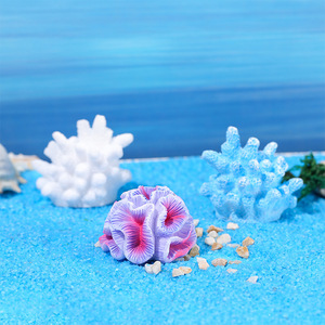 Adornos de coral de resina artificial, mini decoraciones coloridas para paisajismo de acuarios, estilo mediterráneo moderno - Product Image 3
