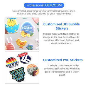 50Pcs Horror Monster Vinyl Deco 3D Puffy Adesivos <span class=keywords><strong>Graffiti</strong></span> Design para Bagagem Telefone Móvel Computador DIY Decoração - Product Image 4