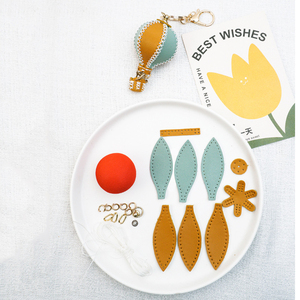 Porte-clés en cuir véritable pour ballons, porte-clés, lanière, cadeaux souvenirs, bricolage, fait à la main - Product Image 4