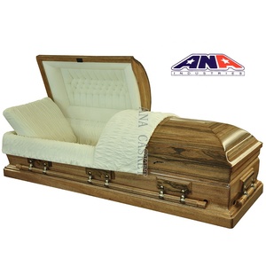 ANA <span class=keywords><strong>funeral</strong></span> suministros sólido nos madera <span class=keywords><strong>de</strong></span> nogal ataúd para el muerto. - Product Image 2