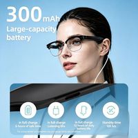Nouvelles Lunettes Intelligentes IA 2026 avec Caméra 1080P 8MP, Traduction, Appel Bluetooth, Transfert Wi-Fi, Légères (43g), Commande Vocale, Chargement Type-C, Batterie 300mAh