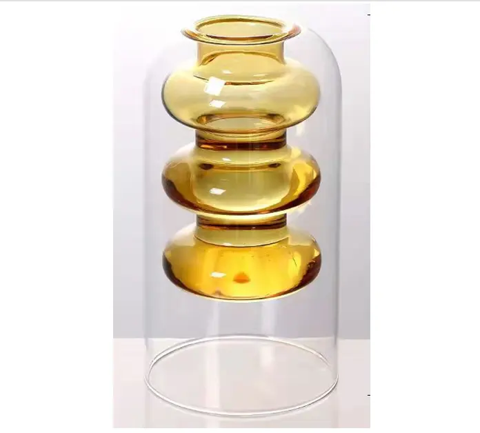 Стеклянные и прозрачные стеклянные вазы BLH для цветочных композиций, домашний декор, свадьбы