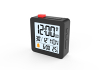 Réveil numérique Moniteur de température Temps Snooze Calendrier Thermomètre électronique Radio de table Réveil à café Cafetière