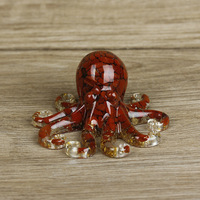 Collier à pendentif en forme de pieuvre en pierre naturelle pour femmes et hommes bijoux à pendentif en cristal de quartz et pierres précieuses