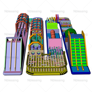 Parc de jeux gonflables sur mesure à thème, aires de jeux gonflables d'aventure en plein air, jeux gonflables personnalisables - Product Image 3