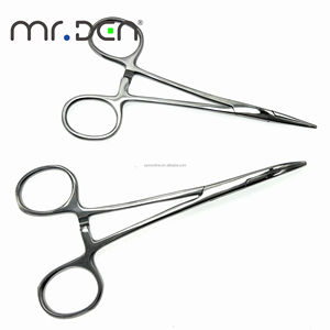 Mr.Den Tang hemostatik profesional, instrumen gunting bedah penjepit hemostatik baja tahan karat 14/16/18cm - Product Image 3
