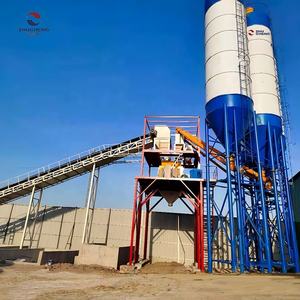 Großkapazitäts-Betonmischanlage mit Förderband für Fertigteilproduktion vor Ort 60M3 90M3 HZS120 Transportbeton-Mischanlage - Product Image 4