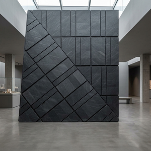 Revêtement mural flexible en pierre de schiste noir naturel, fin et durable, écologique, fabriqué en Inde, pour salle de bain, style moderne Triton Stones. - Product Image 4