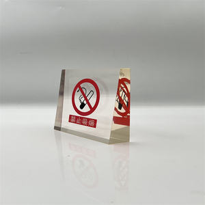 Scritta in resina trasparente senza fumo targa espositore in resina non fumante - Product Image 2